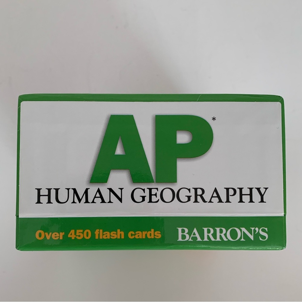 Barron's AP Human Geography Flash Cards 3rd Edition Ring Included Like New - Picture 6 of 13